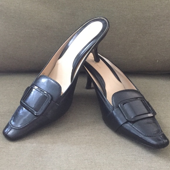 Cole Haan Kitten Heels With Buckle Detail - Picture 3 of 7